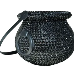 Party City Cauldrons|Rhinestone Black Plastic Cauldron, 4.7In X 4.7In