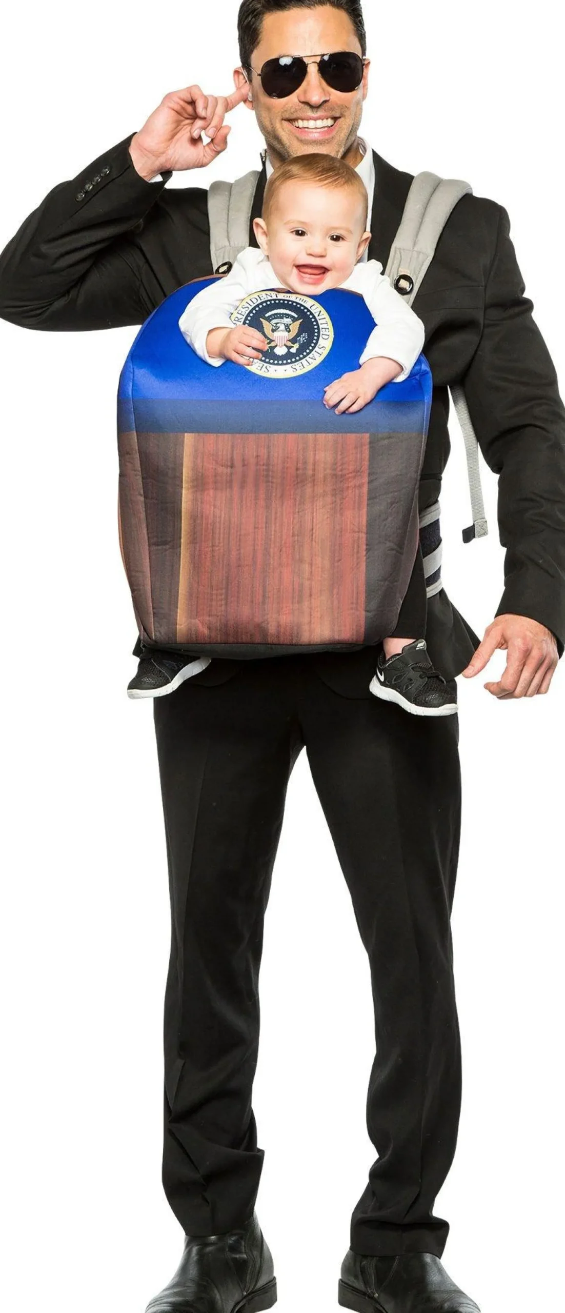 Women Party City Funny|Secret Service & Potus Parent & Baby Costume