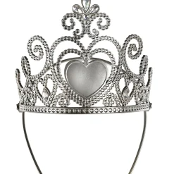 Party City Tiaras, Crowns-Silver Disney Princess Tiara & Wand Costume Accessory Kit
