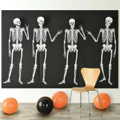 Party City Decorations|Skeleton Plastic Scene Setter Kit, 7Pc