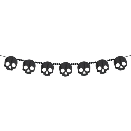 Party City Creepy Carnival|Skull Wood Garland, 6Ft