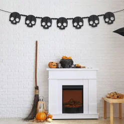 Party City Creepy Carnival|Skull Wood Garland, 6Ft