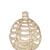 Party City Boneyard Glam|Small Bone Plastic Pumpkin, 6In