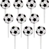 Party City Cupcake Decorations & Picks-Soccer Party Picks 36Ct
