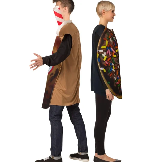 Women Party City Funny|Sprinkle Donut & Cold Brew Coffee Couples Costumes For Adults