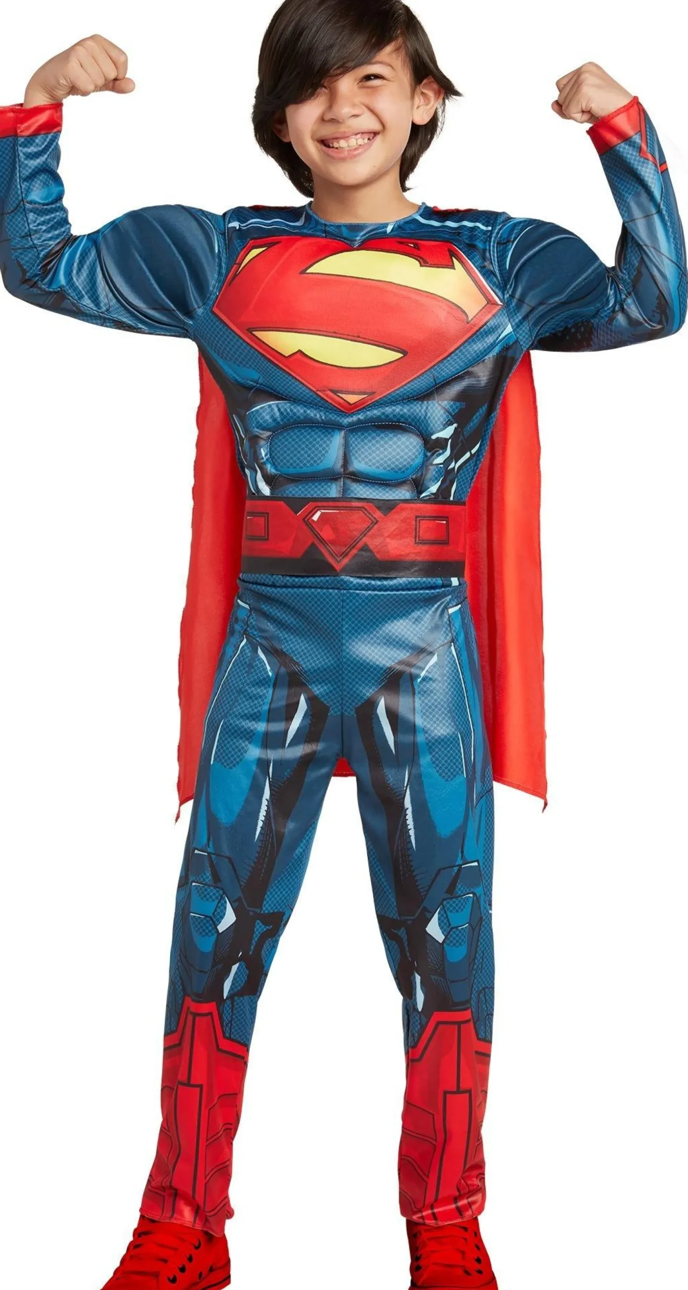 Boy Party City Superhero|Superman Muscle Costume For Kids - Justice League