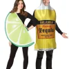 Women Party City Funny|Tequila Bottle & Lime Slice Couples Costumes For Adults
