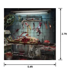 Party City Window & Wall Décor|The Morgue Plastic Scene Setter, 65In, 2Pc