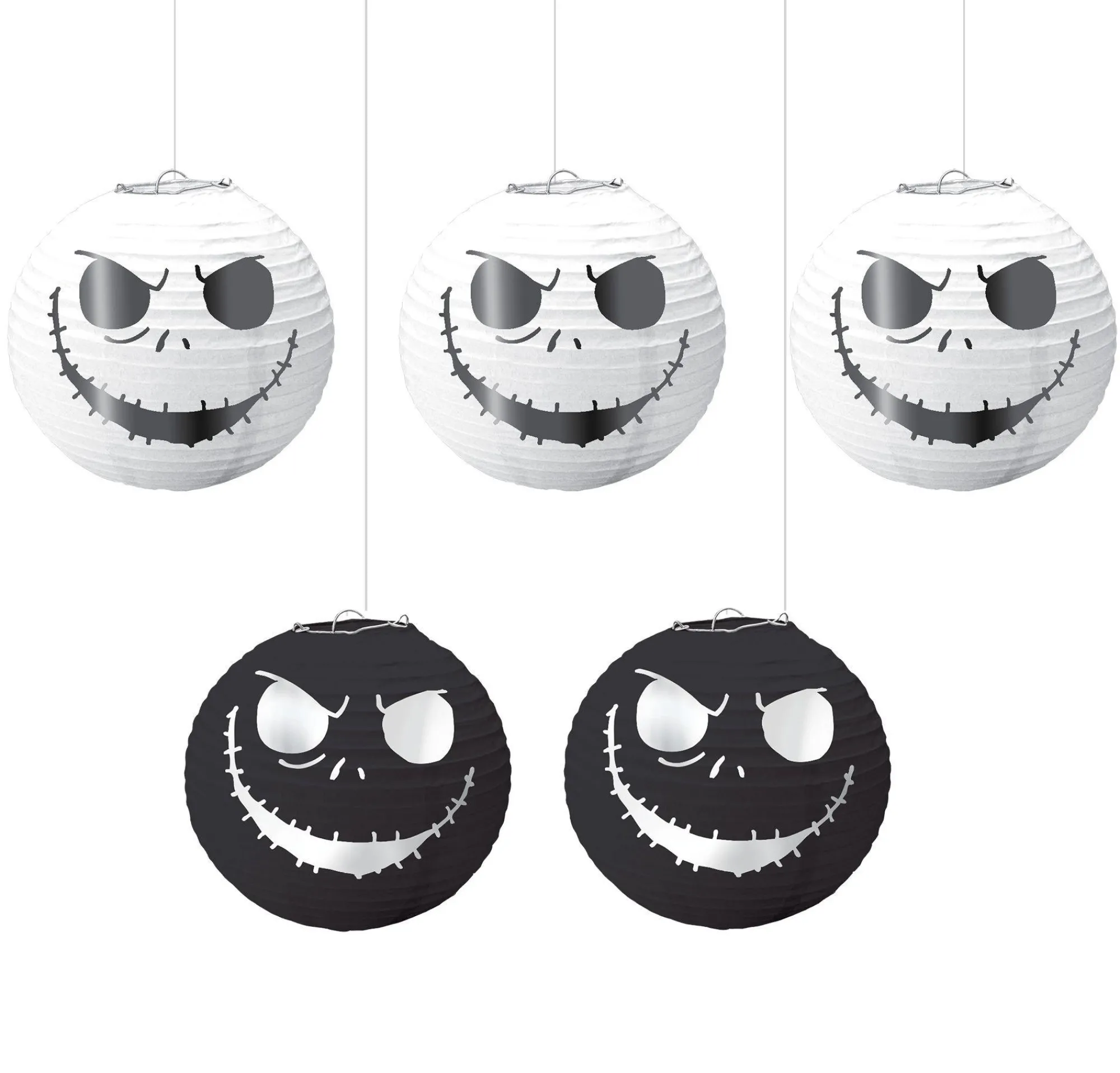 Party City Decorations|The Nightmare Before Christmas Paper Lanterns 5Ct