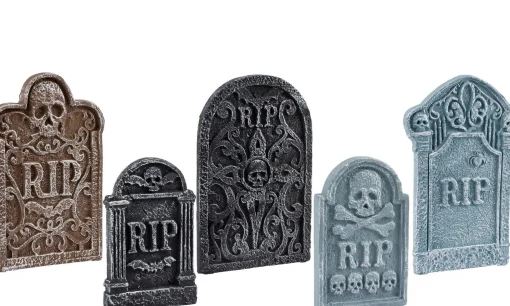 Party City Tombstones & Fencing|Tombstone Decoration Set 5Ct