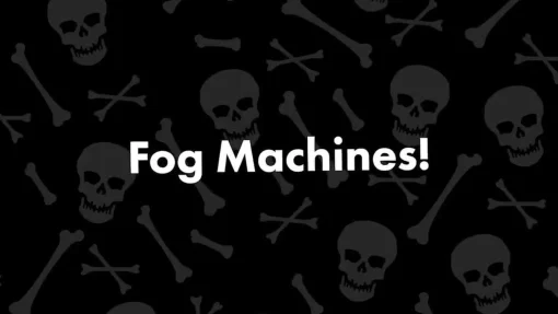 Party City Fog Machines & Fog Juice|400W Skeleton Coffin Fog Machine