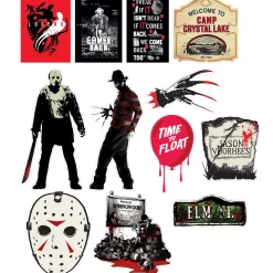 Party City Window & Wall Décor|Warner Brothers Horror Film Cutouts, 12Ct