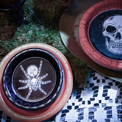 Party City Tableware & Serveware|Wicked Hauntings Paper Dessert Plates, 6.75In, 20Ct
