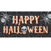 Party City Window & Wall Décor|Wicked Hauntings Plastic Horizontal Banner, 5.4Ft X 2.8Ft